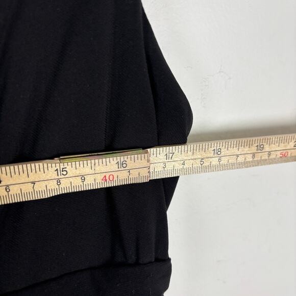 Whimsygoth Black Tulle Dress with White Floral Trim Women’s 14 Dark Romance - Picture 8 of 10